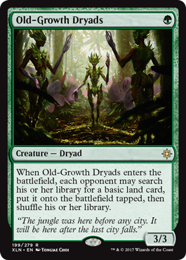 Old Growth Dryads From Ixalan Spoiler