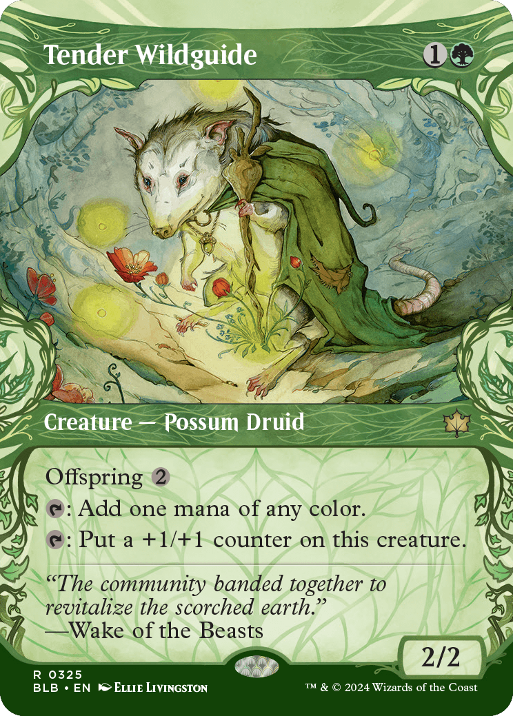 Tender Wildguide 2 - Bloomburrow Spoiler