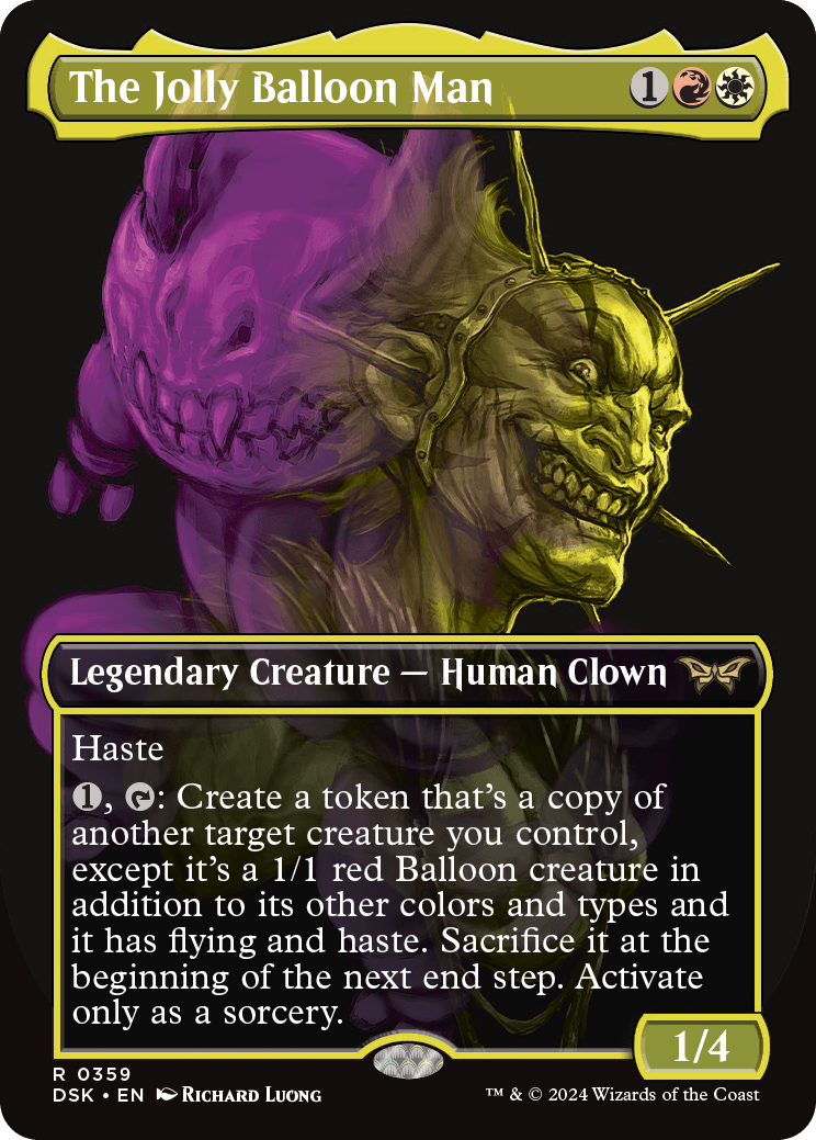 The Jolly Balloon Man (Variant) - Duskmourn Spoiler