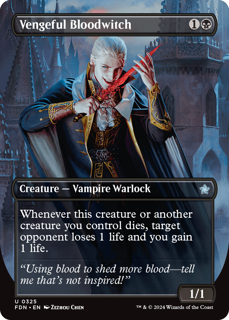 Vengeful Bloodwitch (Variant) - Foundations Spoiler