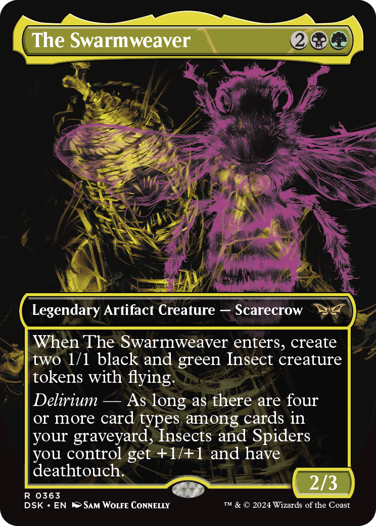 The Swarmweaver (Variant) - Duskmourn Spoiler