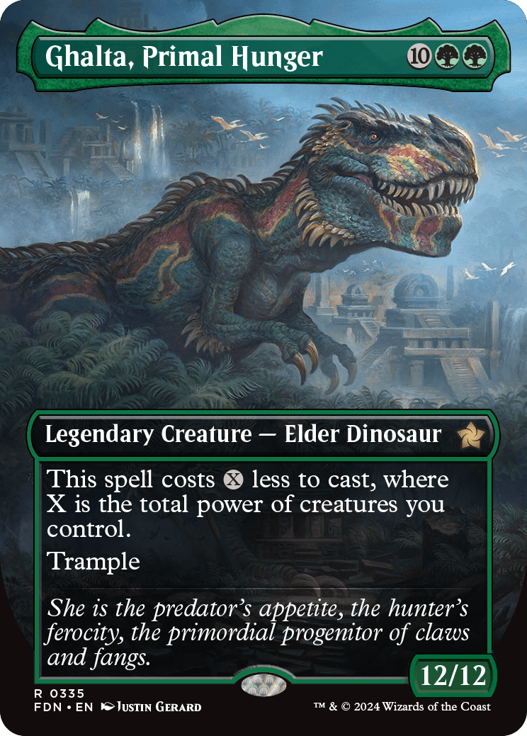 Ghalta, Primal Hunger (Variant) - Foundations Spoiler