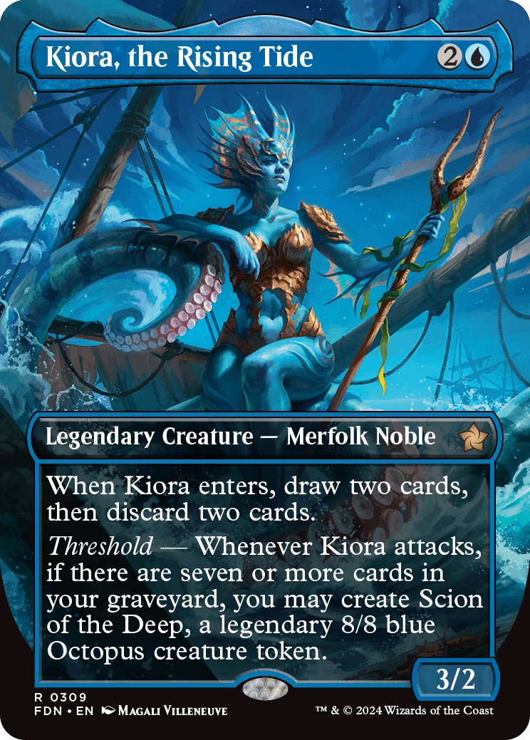 Kiora, the Rising Tide (Variant) - Foundations Spoiler