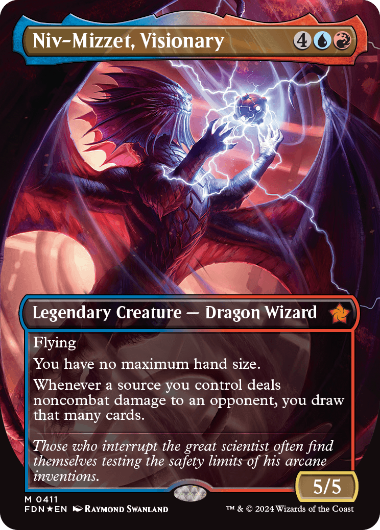 Niv-Mizzet, Visionary (Variant) - Foundations Spoiler