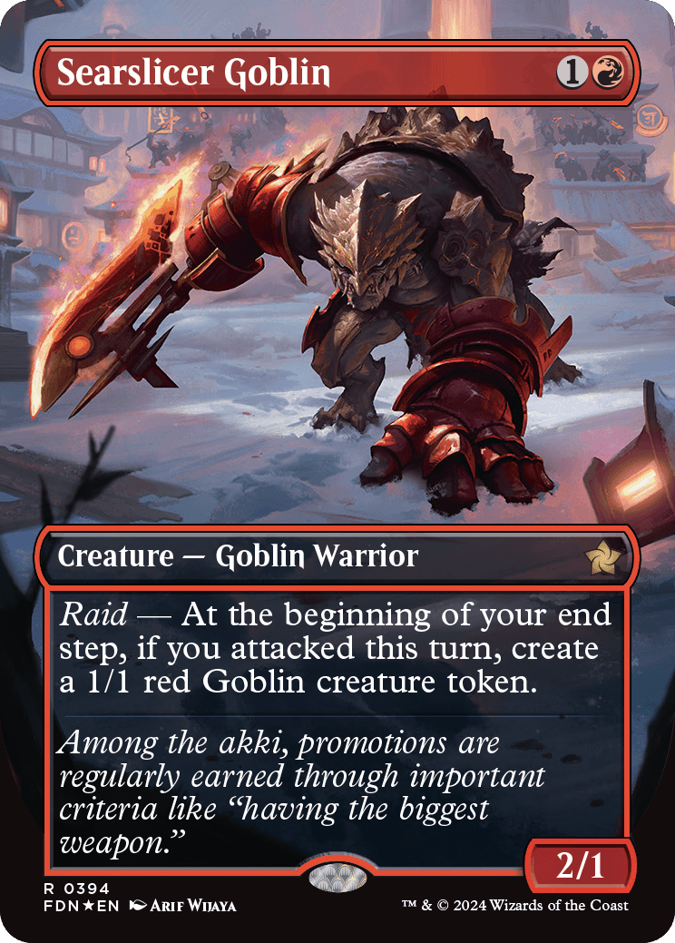 Searslicer Goblin (Variant) - Foundations Spoiler