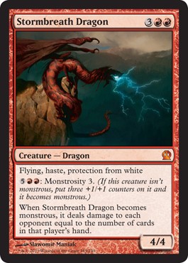 Stormbreath Dragon from Theros Spoiler