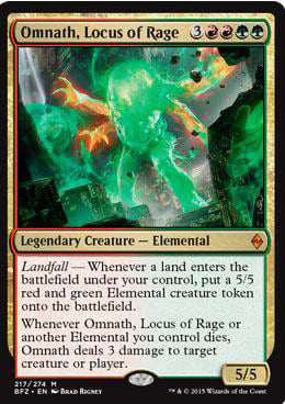 Omnath, Locus of Rage from Battle for Zendikar Spoiler