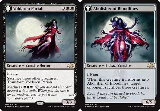 Voldaren Pariah // Abolisher of Bloodlines from Eldritch Moon Spoiler