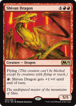 Shivan Dragon - Core 2019 Spoiler