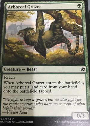 Arboreal Grazer from War of the Spark Spoiler