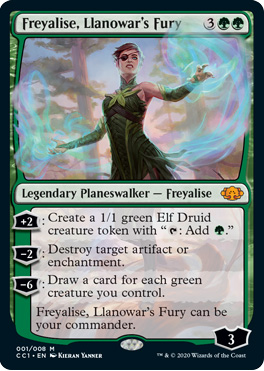 Freyalise, Llanowar’s Fury from Commander Collection Green Spoiler