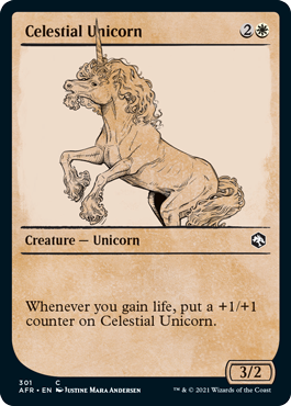 Celestial Unicorn (Variant) - Adventures in the Forgotten Realms Spoiler