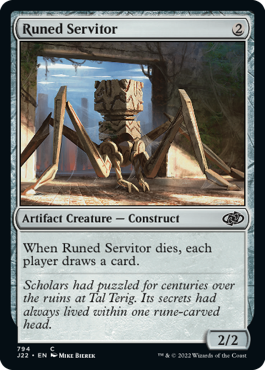 Runed Servitor - Jumpstart 2022 Spoiler