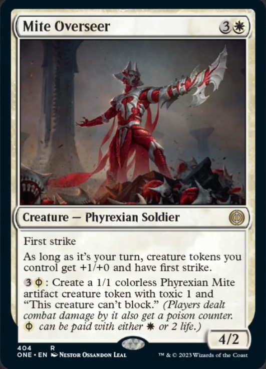 Mite Overseer from Phyrexia: All Will Be One Variants Spoiler