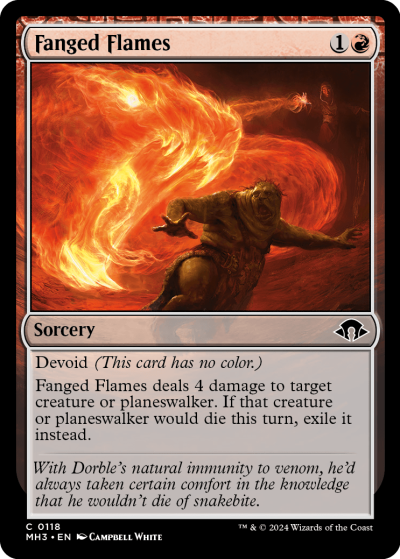 Fanged Flames - Modern Horizons 3 Spoiler