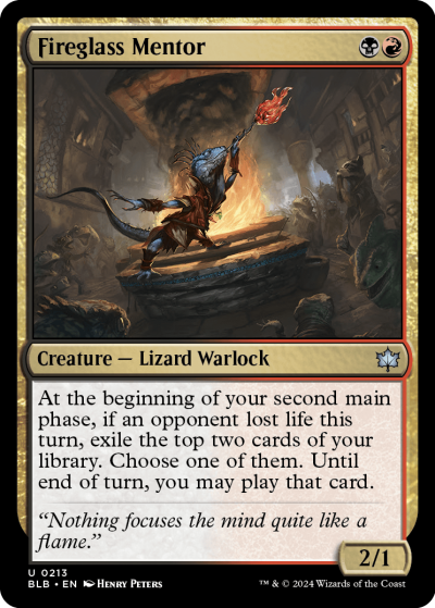 Fireglass Mentor - Bloomburrow Spoiler