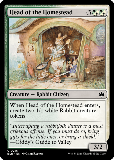 Head of the Homestead - Bloomburrow Spoiler