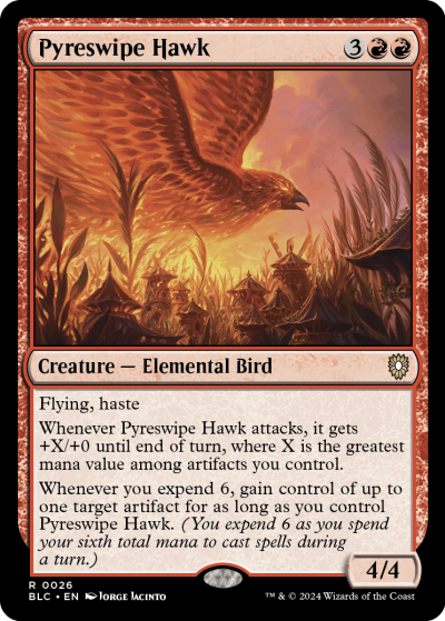 Pyreswipe Hawk - Bloomburrow Spoiler