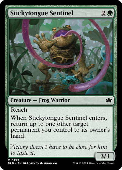 Stickytongue Sentinel - Bloomburrow Spoiler