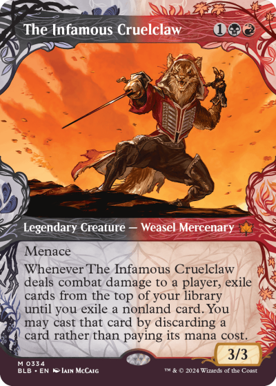 The Infamous Cruelclaw 2 - Bloomburrow Spoiler