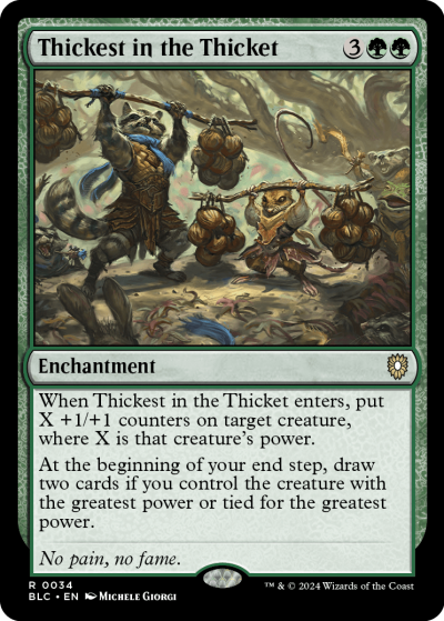Thickest in the Thicket - Bloomburrow Spoiler