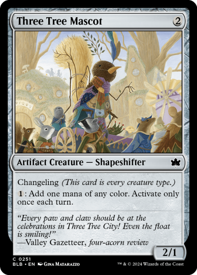 Three Tree Mascot - Bloomburrow Spoiler