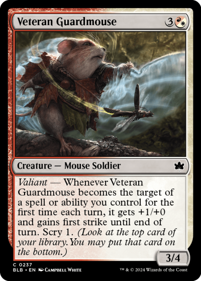 Veteran Guardmouse - Bloomburrow Spoiler