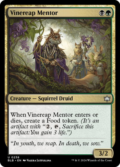 Vinereap Mentor - Bloomburrow Spoiler