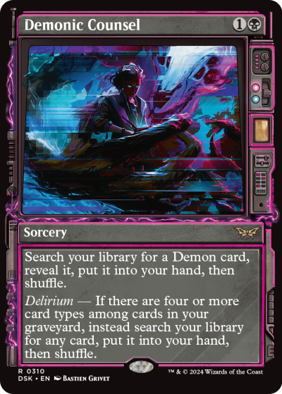 Demonic Counsel (Variant) - Duskmourn Spoiler