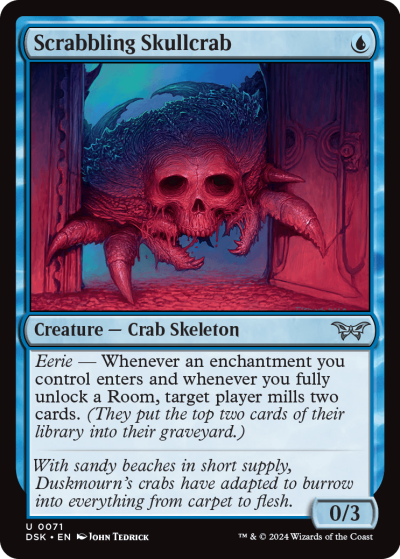 Scrabbling Skullcrab - Duskmourn Spoiler