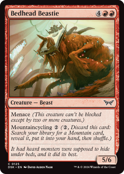 Bedhead Beastie - Duskmourn Spoiler