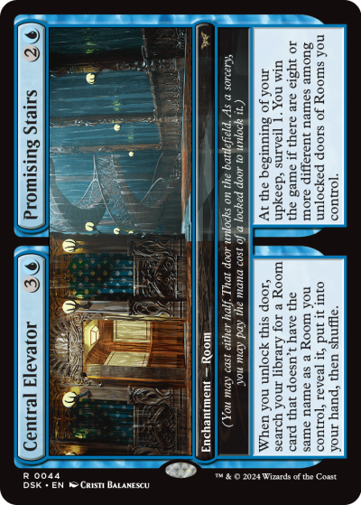 Central Elevator - Promising Stairs - Duskmourn Spoiler