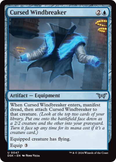 Cursed Windbreaker - Duskmourn Spoiler