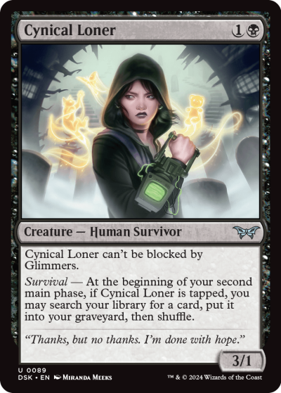 Cynical Loner - Duskmourn Spoiler