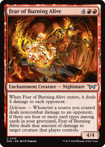 Fear of Burning Alive - Duskmourn Spoiler