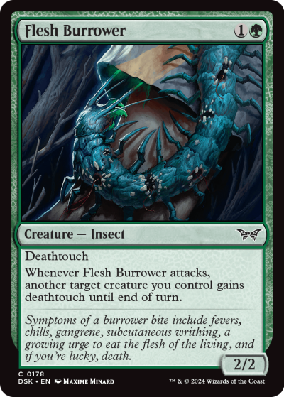 Flesh Burrower - Duskmourn Spoiler