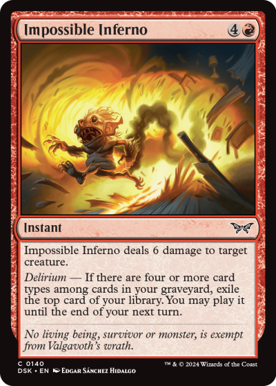 Impossible Inferno - Duskmourn Spoiler