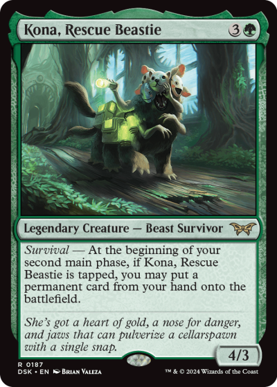 Kona, Rescue Beastie - Duskmourn Spoiler