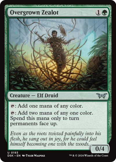 Overgrown Zealot - Duskmourn Spoiler