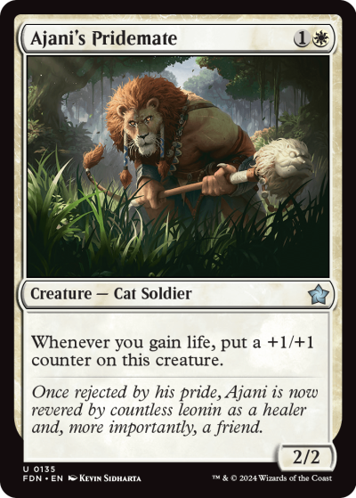 Ajani's Pridemate - Foundations Spoiler