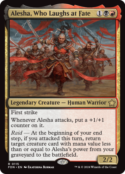 Alesha, Who Laughs at Fate - Foundations Spoiler