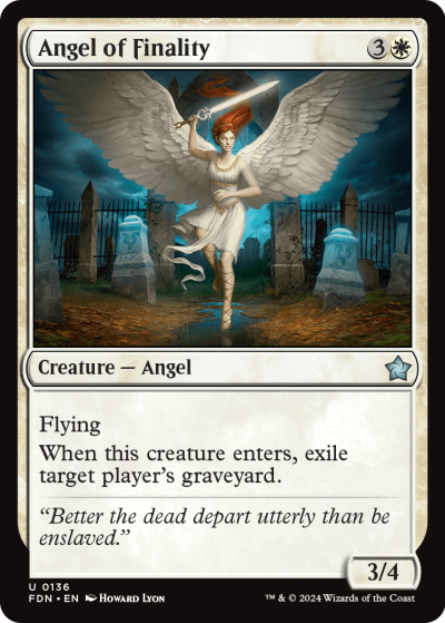 Angel of Finality - Foundations Spoiler