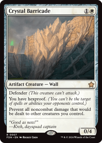 Crystal Barricade - Foundations Spoiler