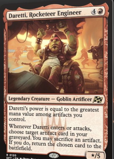 Daretti, Rocketeer Engineer