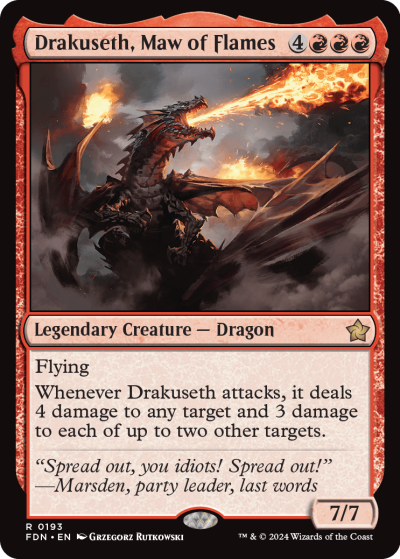 Drakuseth, Maw of Flames - Foundations Spoiler