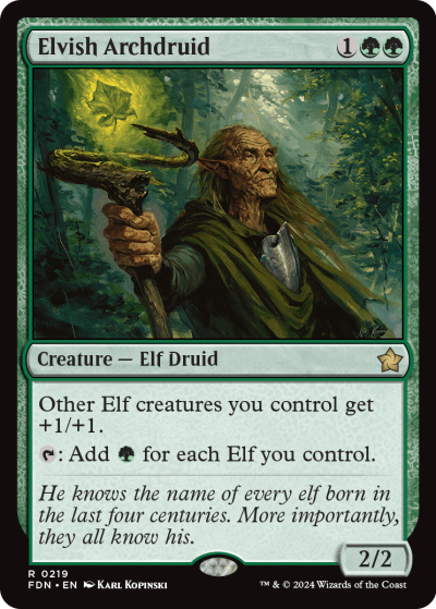 Elvish Archdruid - Foundations Spoiler