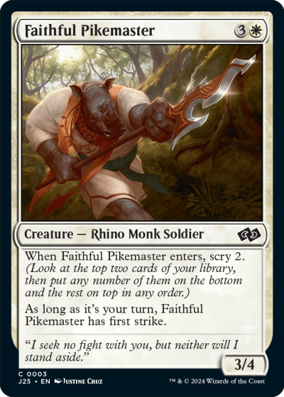 Faithful Pikemaster - Foundations Jumpstart Spoiler