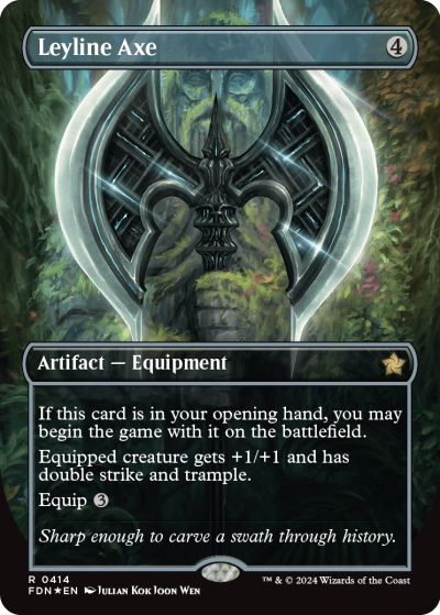 Leyline Axe (Variant) - Foundations Spoiler