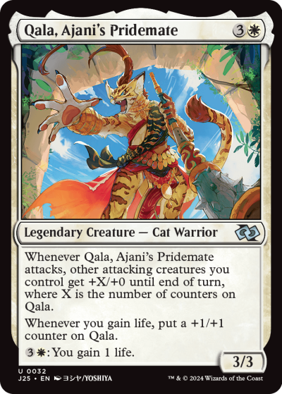 Qala, Ajani's Pridemate - Foundations Jumpstart Spoiler