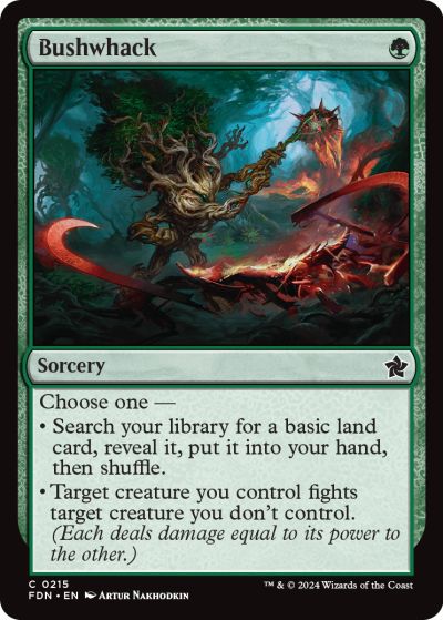 Bushwhack - Foundations Spoiler